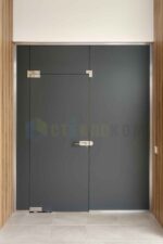 Стеклянная перегородка с дверью