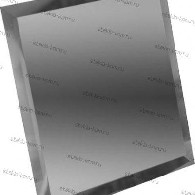 Зеркальная плитка с фацетом графитовая квадрат 10mm ST-02 30х30