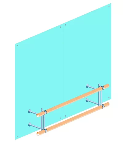 Двух рядный балетный станок 2_1