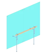 Однорядный балетный станок