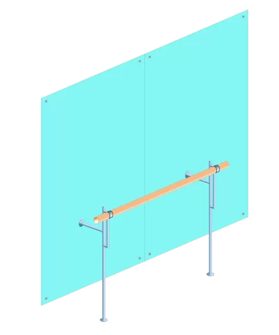 Однорядный балетный станок