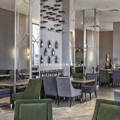 Зеркальное панно для колонн