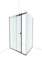 Бескаркасная раздвижная угловая дверь 130 х 80 см, STK_UG_SL_130