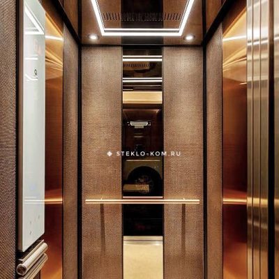 Зеркало в лифт с фацетом