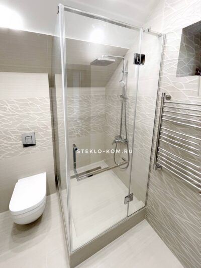 Душевая из закаленного стекла