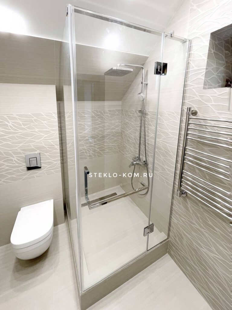 Душевая из закаленного стекла