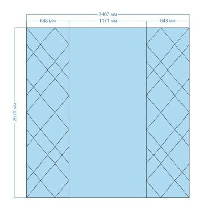Зеркальное панно  STK-F23 — изображение 2