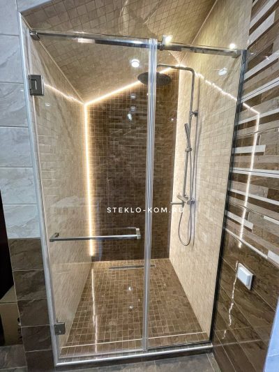 Распашная душевая перегородка