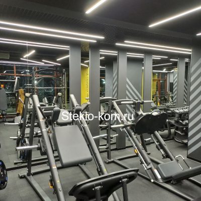 Зеркало для тренажерного зала стандартного размера 2000х1000