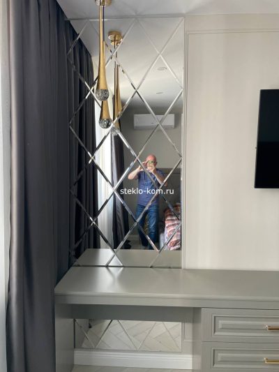 Зеркальное панно в спальню STK-F26 — изображение 5