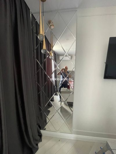 Зеркальное панно в спальню STK-F26 — изображение 4