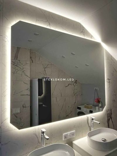 Зеркало парящее для ванной