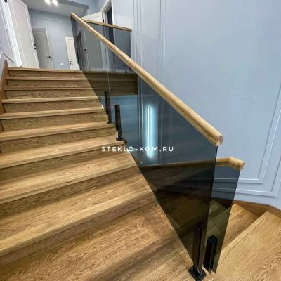 Готовая работа фото лестничной перегородки