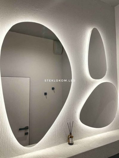 Фото зеркала с подсветкой для сан узла