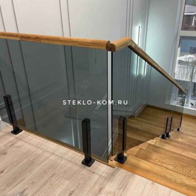 Лестничная перегородка от компании Стеклоком фото