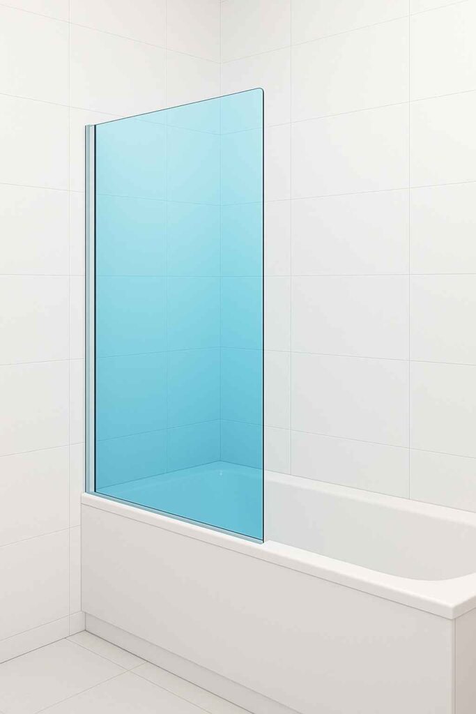 стеклянная шторка, ширма для ванной