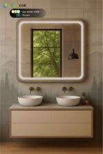 Зеркало с подсветкой и Зеркало с подсветкой и подогревом для ванной комнаты LISA