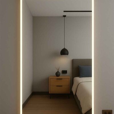 Модель зеркала в полный рост с фронтальной подсветкой