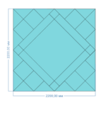 MAG-RHOMB-01 Макет зеркального панно