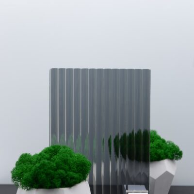 Рифленое стекло Мору coated GREY