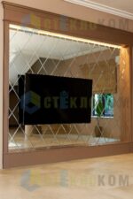 Зеркала для ТВ зоны в гостиной