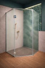 Матовая трапеция душевая