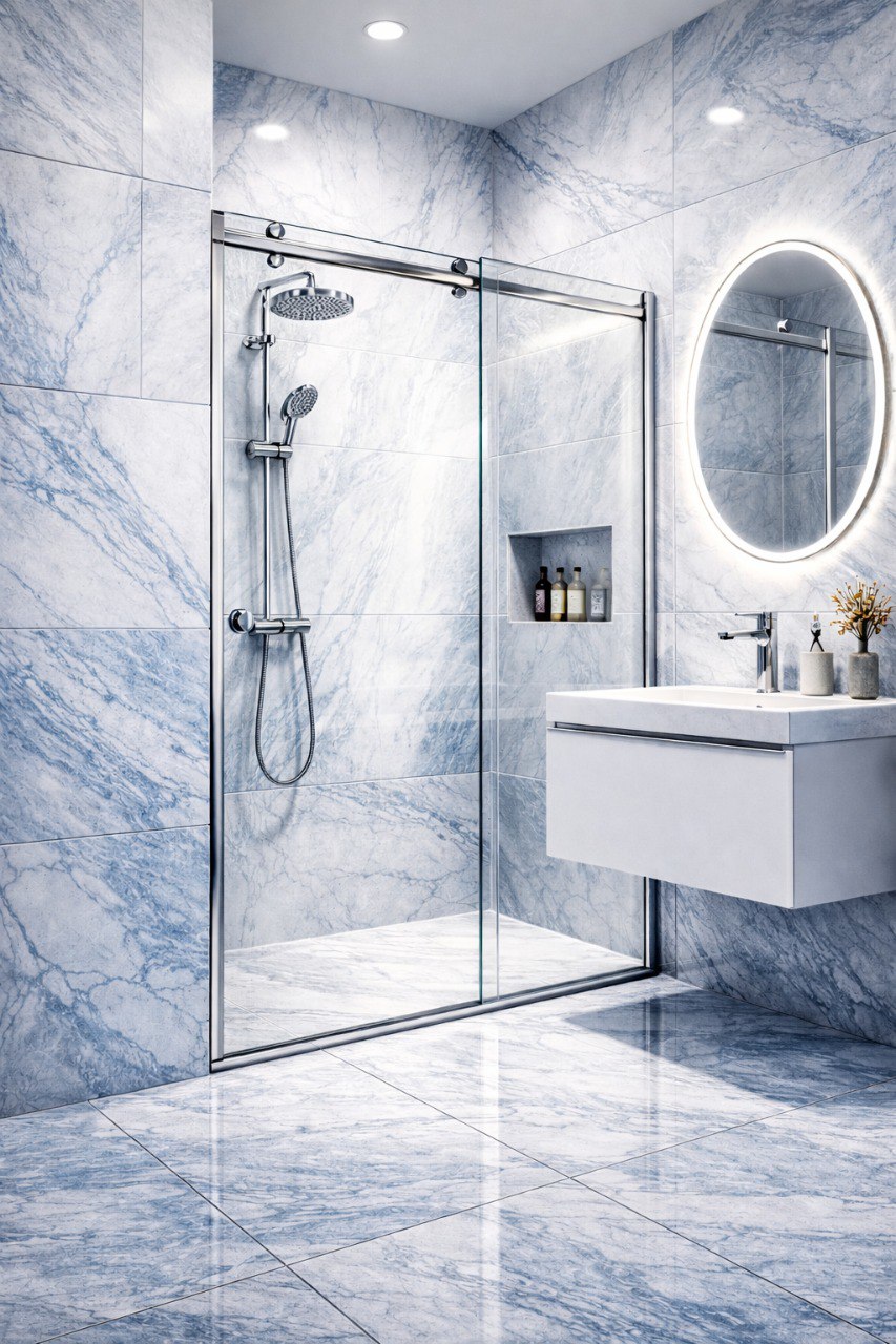 Раздвижная душевая дверь Раздвижная душевая дверь 120 см — изображение 1