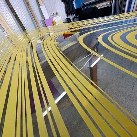 Нанесение матового рисунка