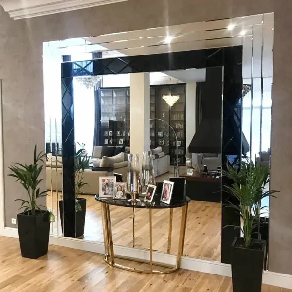 панно комбинированное из зеркал и стекла лакобель