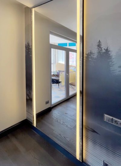 Зеркало с подсветкой в полный рост для спальни